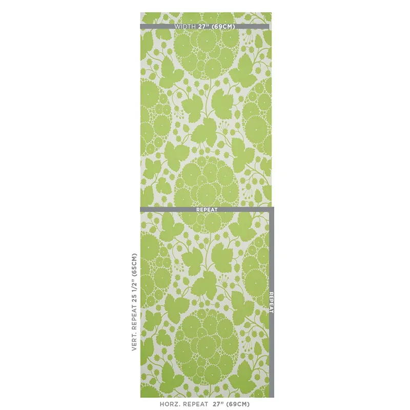 MARIANNE LEAF Schumacher Wallpaper wallpaper - SKU 5010722