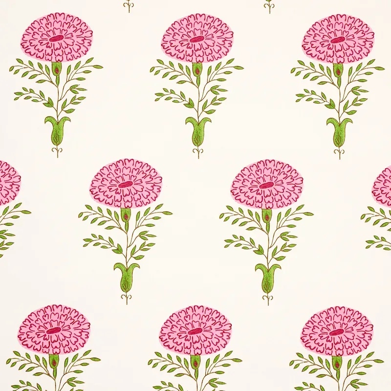 Marigold PINK Schumacher Wallpaper wallpaper - SKU 5012070