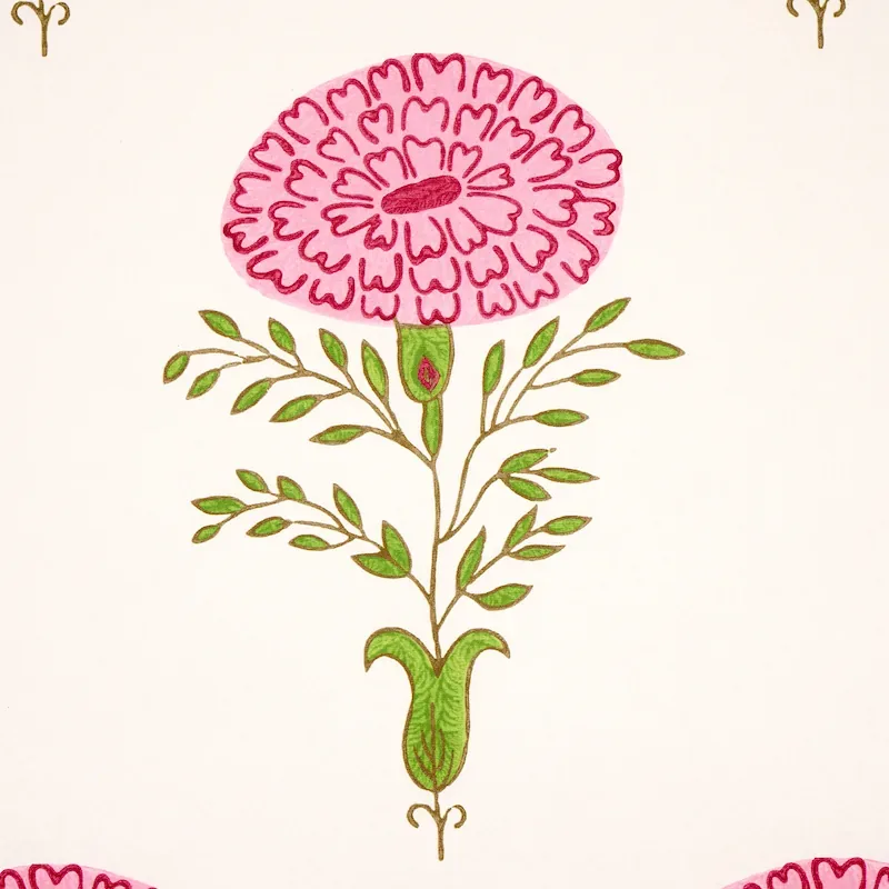 Marigold - PINK Schumacher Wallpaper | Wallpaper Twins Marigold PINK Schumacher Wallpaper wallpaper - SKU 5012070