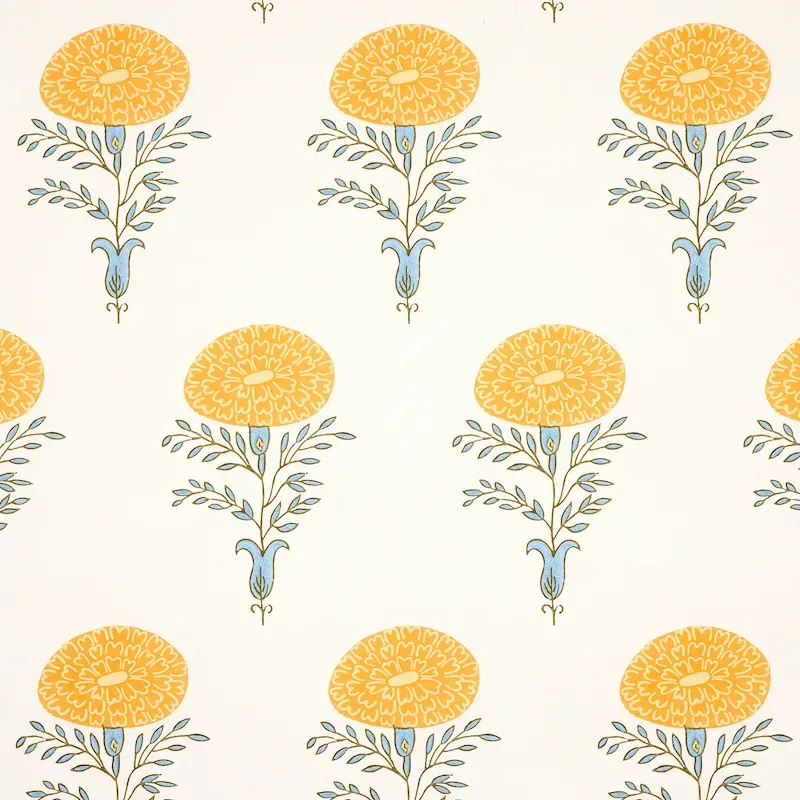 Marigold YELLOW Schumacher Wallpaper wallpaper - SKU 5012071
