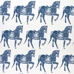 Marwari Horse - NAVY Schumacher Wallpaper | Wallpaper Twins Marwari Horse NAVY Schumacher Wallpaper wallpaper - SKU 5011130