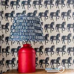 Marwari Horse - NAVY Schumacher Wallpaper | Wallpaper Twins Marwari Horse NAVY Schumacher Wallpaper wallpaper - SKU 5011130