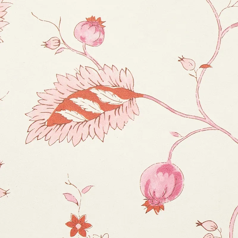 MARYAM VINE PINK & RED Schumacher Wallpaper wallpaper - SKU 5011602