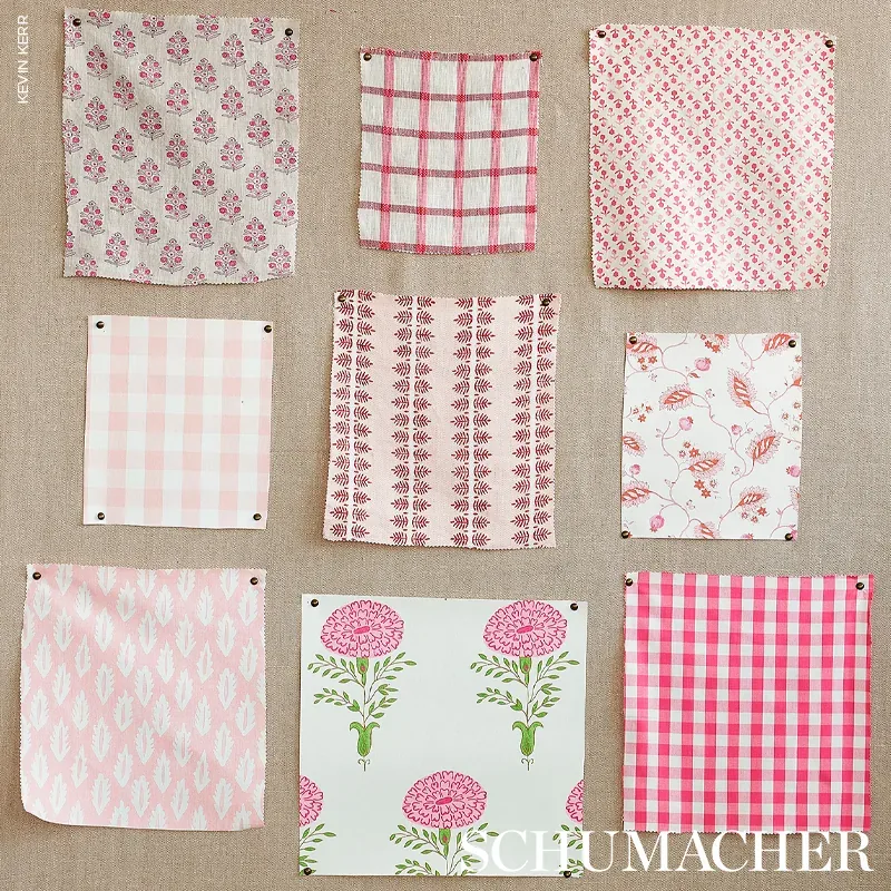 MARYAM VINE PINK & RED Schumacher Wallpaper wallpaper - SKU 5011602