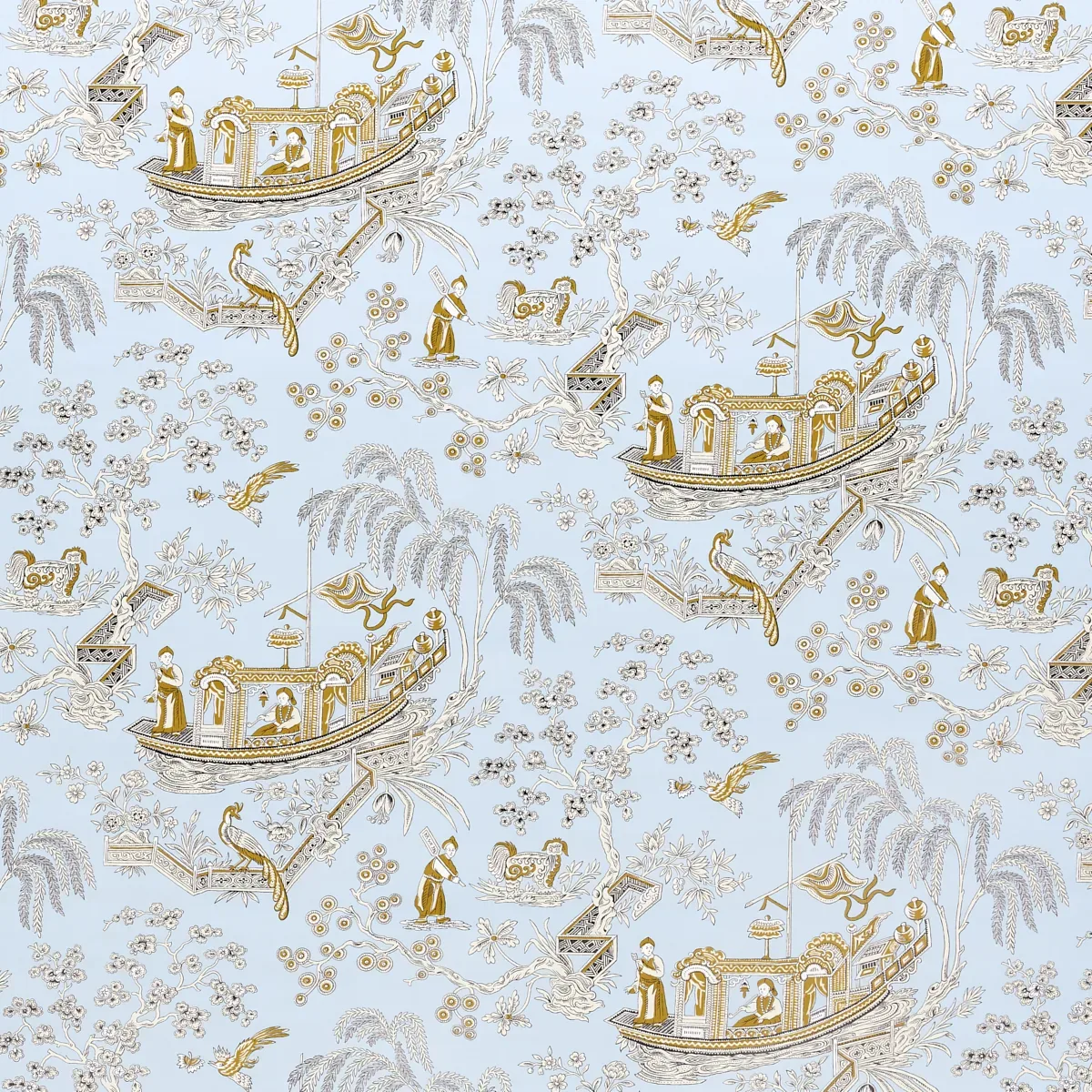 MATSUDANA BLUE Schumacher Wallpaper wallpaper - SKU 5011991
