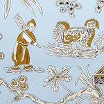 MATSUDANA - BLUE Schumacher Wallpaper | Wallpaper Twins MATSUDANA BLUE Schumacher Wallpaper wallpaper - SKU 5011991