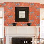 MATSUDANA - BLUE Schumacher Wallpaper | Wallpaper Twins MATSUDANA BLUE Schumacher Wallpaper wallpaper - SKU 5011991