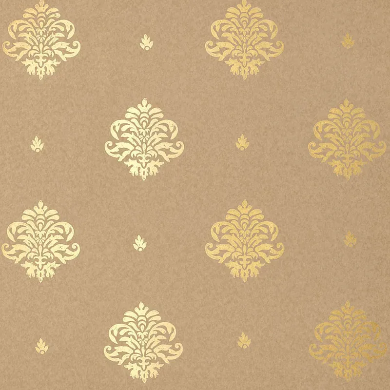 MAYLA DAMASK GILT Schumacher Wallpaper wallpaper - SKU 5005354