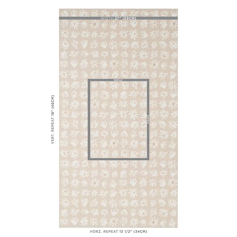 MEADOW ROCK NEUTRAL Schumacher Wallpaper wallpaper - SKU 5012231