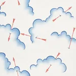 MERCURIO - RED & BLUE Schumacher Wallpaper | Wallpaper Twins MERCURIO RED & BLUE Schumacher Wallpaper wallpaper - SKU 5009350