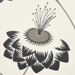 MERLIN BLACK & CREAM Schumacher Wallpaper wallpaper - SKU 5015050