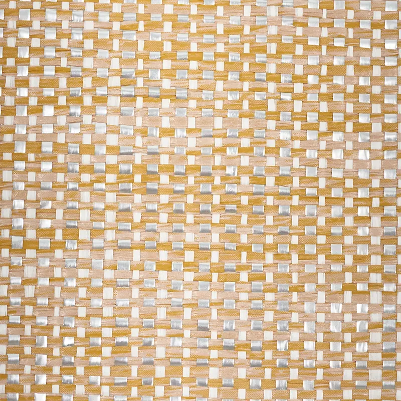 METAL PAPERWEAVE SAND Schumacher Wallpaper wallpaper - SKU 5010312