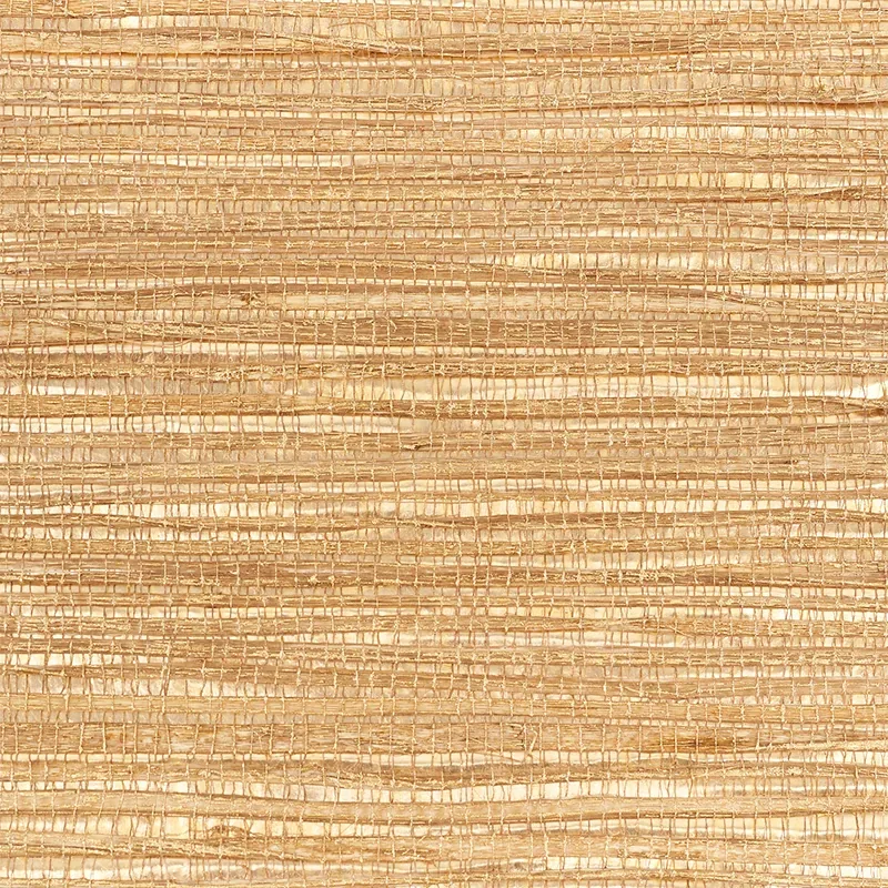 METALLIZED FLAX BRASS Schumacher Wallpaper wallpaper - SKU 5010282