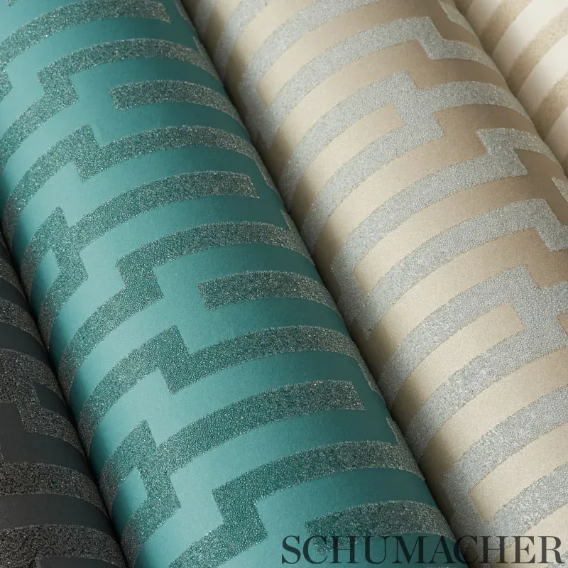 METROPOLITAN FRET MOONSTONE Schumacher Wallpaper wallpaper - SKU 5005891