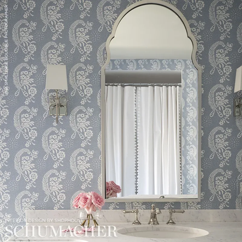 MILLICENT - DELFT Schumacher Wallpaper | Wallpaper Twins MILLICENT DELFT Schumacher Wallpaper wallpaper - SKU 5008813