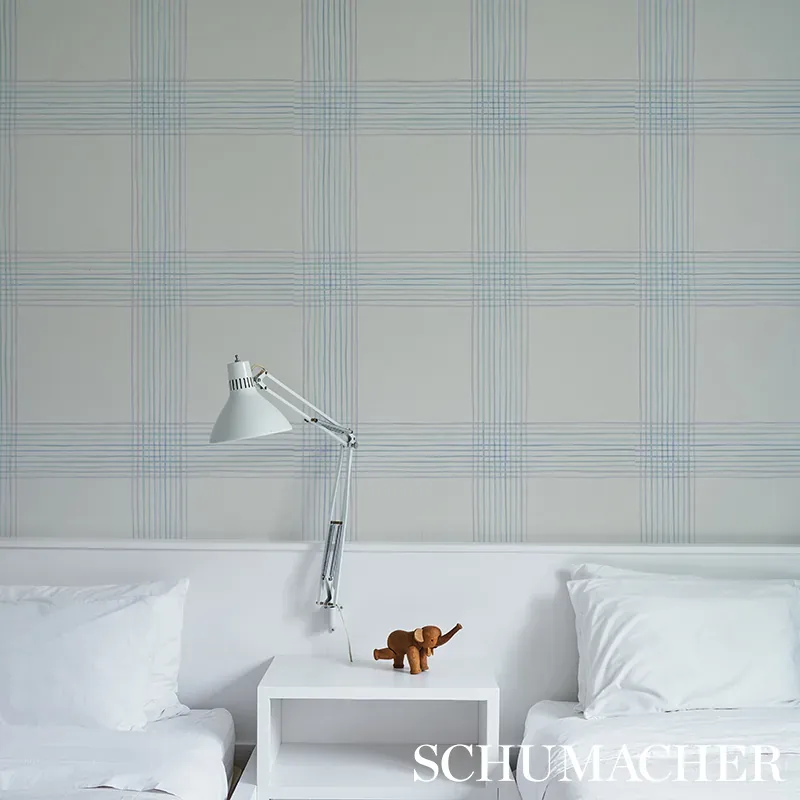 MINERVA PLAID - HYACINTH Schumacher Wallpaper | Wallpaper Tw MINERVA PLAID HYACINTH Schumacher Wallpaper wallpaper - SKU 5012371
