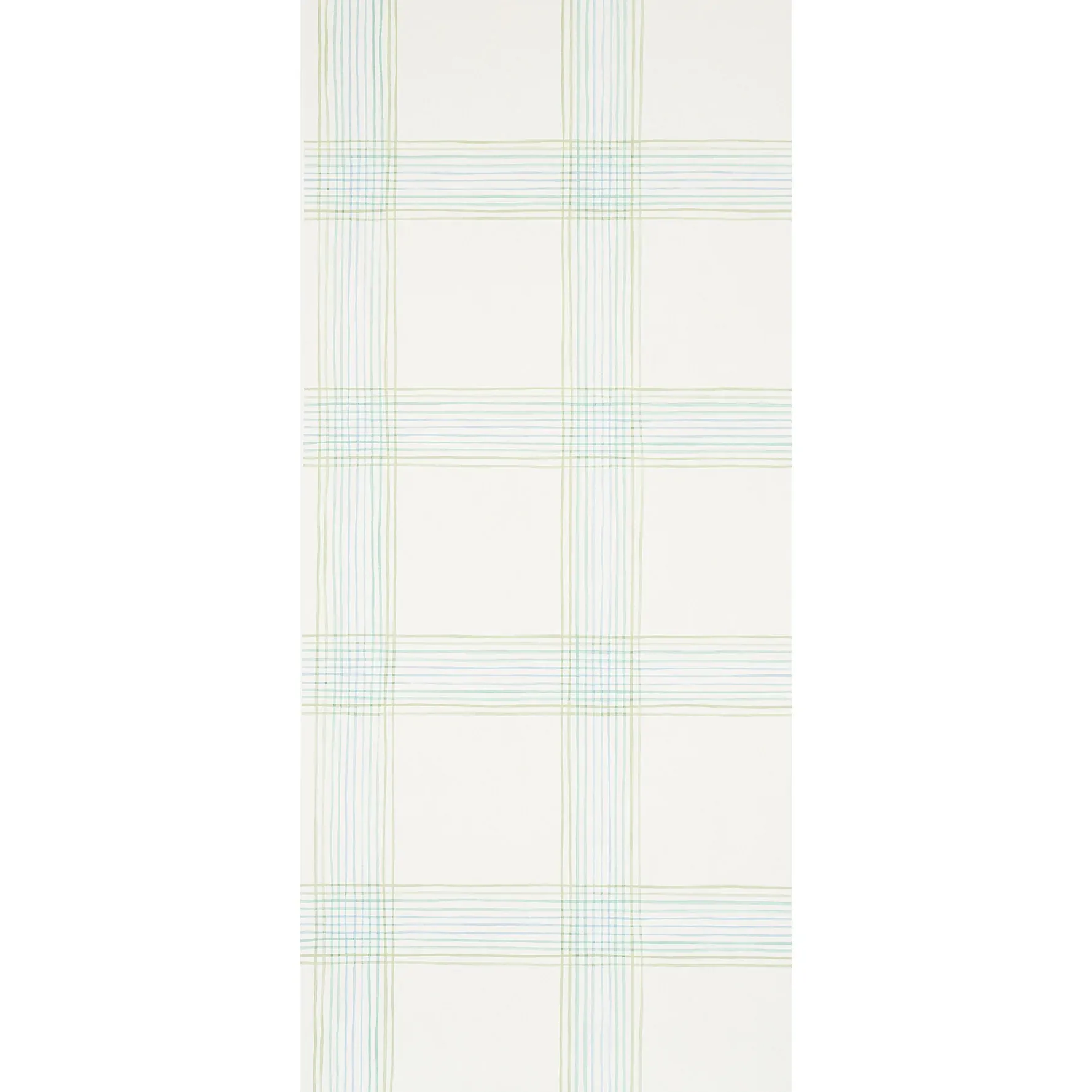MINERVA PLAID PEACOCK Schumacher Wallpaper wallpaper - SKU 5012370