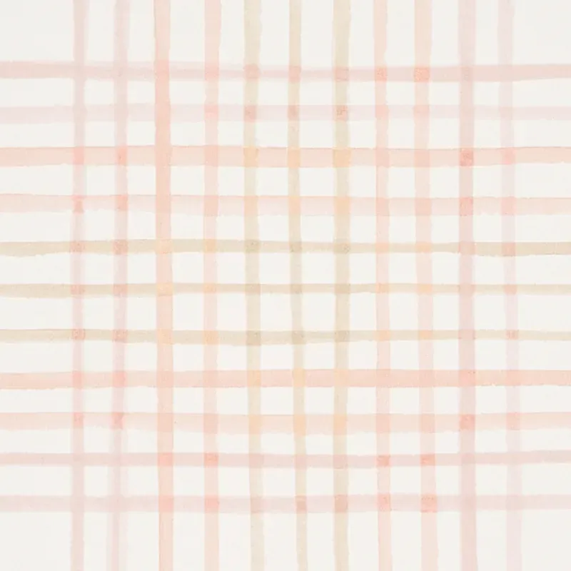 MINERVA PLAID - PINK Schumacher Wallpaper | Wallpaper Twins MINERVA PLAID PINK Schumacher Wallpaper wallpaper - SKU 5012372