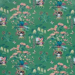 MING VASE JADE Schumacher Wallpaper wallpaper - SKU 5013582