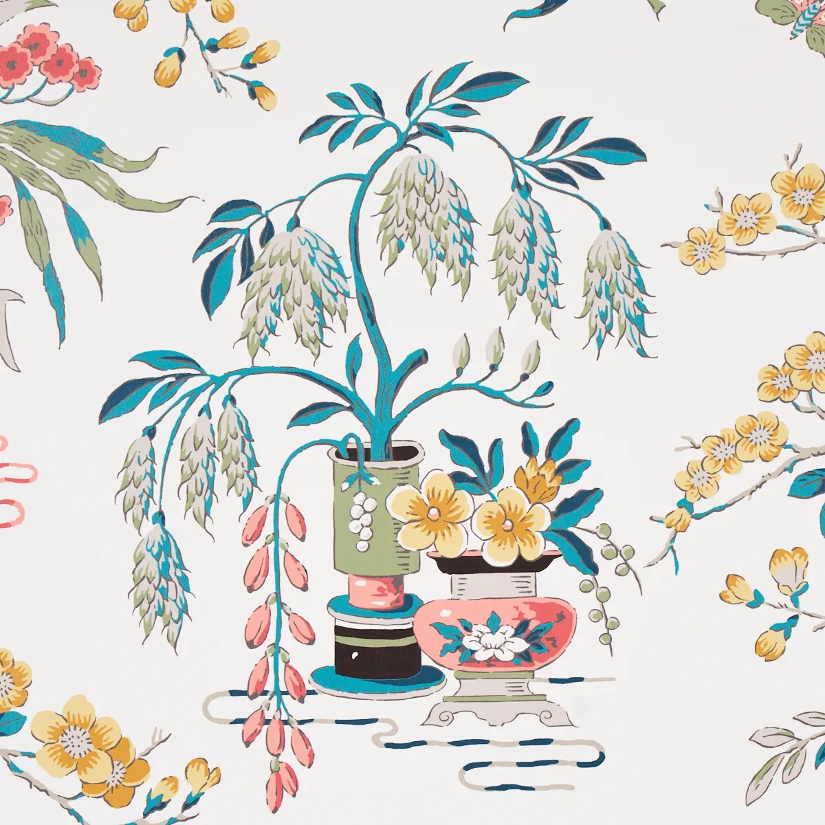 MING VASE MULTI Schumacher Wallpaper wallpaper - SKU 5013581