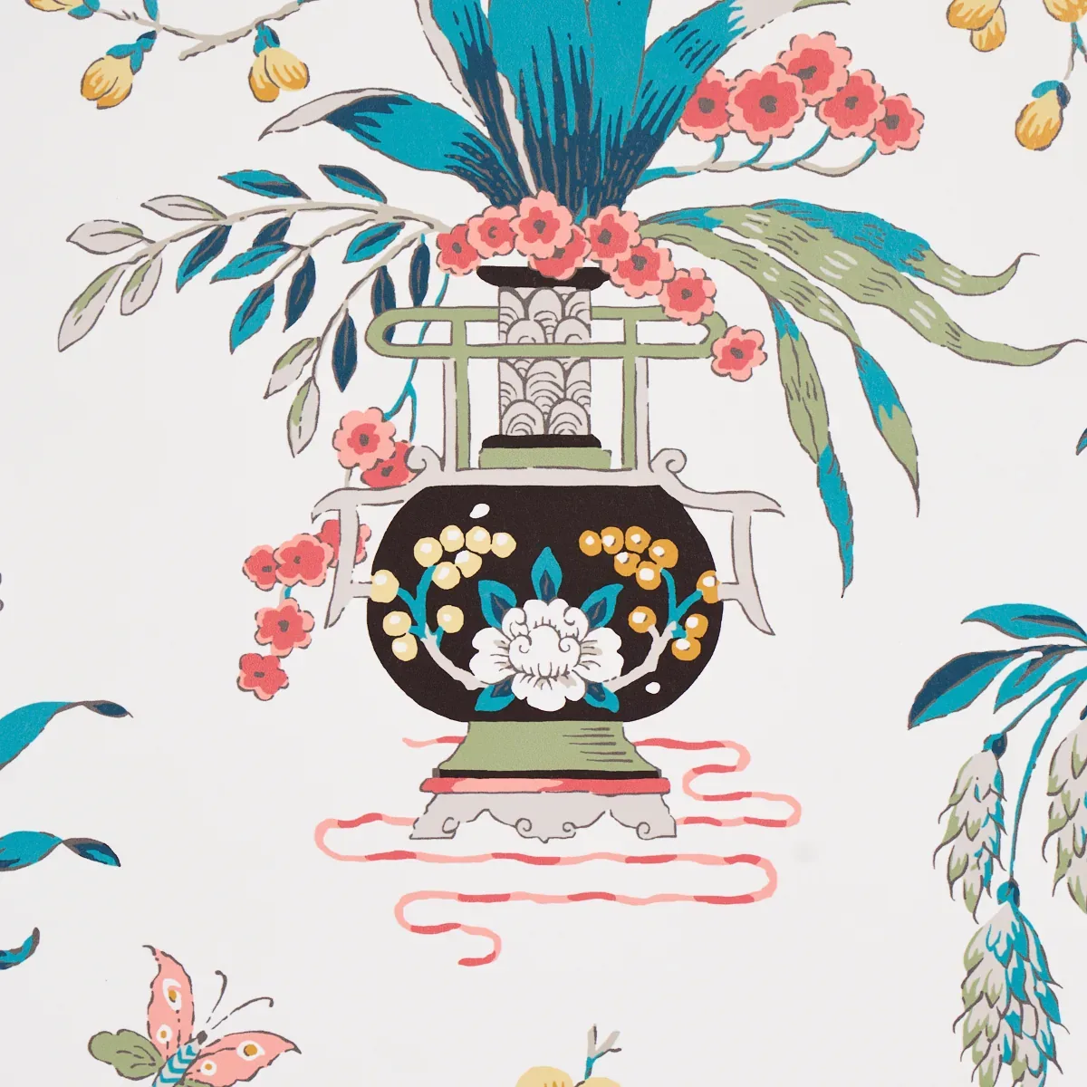 MING VASE MULTI Schumacher Wallpaper wallpaper - SKU 5013581