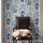 MING VASE PORCELAIN Schumacher Wallpaper wallpaper - SKU 5013580