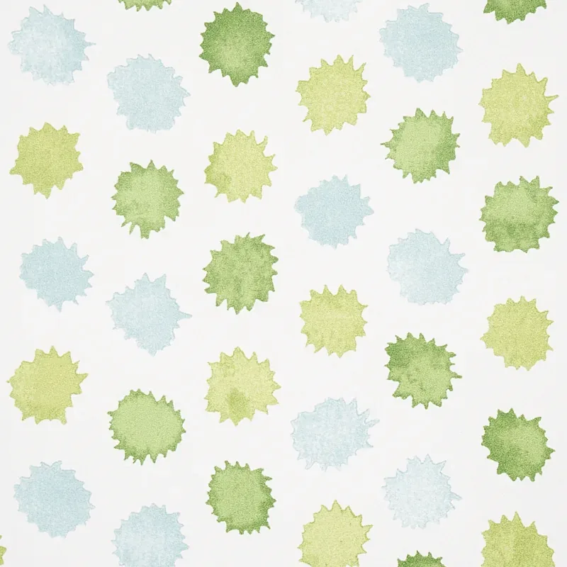 MINI BURSTS GREEN & BLUE Schumacher Wallpaper wallpaper - SKU 5013102