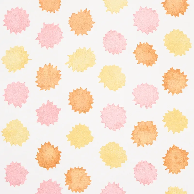 MINI BURSTS - YELLOW & PINK Schumacher Wallpaper | Wallpaper MINI BURSTS YELLOW & PINK Schumacher Wallpaper wallpaper - SKU 5013101