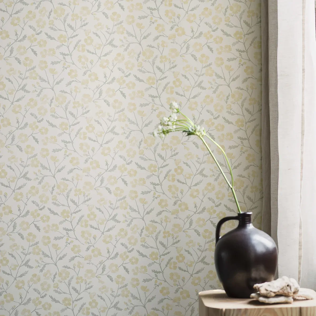 MIRA YELLOW Schumacher Wallpaper wallpaper - SKU 3965