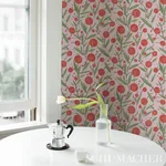 MIRABELLE CHERRY & BLUSH Schumacher Wallpaper wallpaper - SKU 5013201