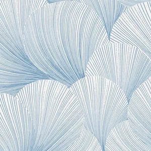 Schumacher MIRAGE wallpaper, color BLUE AND WHITE, SKU 6152