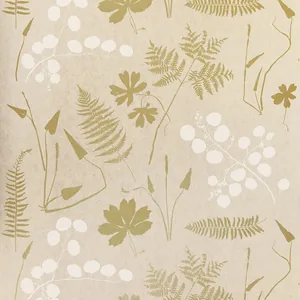 Schumacher MODERN BOTANICAL wallpaper, color PARCHMENT, SKU 5005010