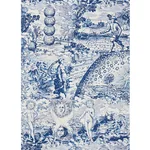 MODERN TOILE INDIGO Schumacher Wallpaper wallpaper - SKU 5010421