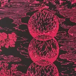 MODERN TOILE PINK & BLACK Schumacher Wallpaper wallpaper - SKU 5010423