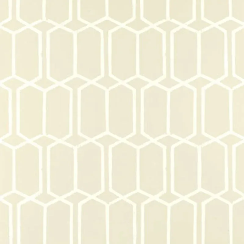 MODERN TRELLIS ALABASTER Schumacher Wallpaper wallpaper - SKU 5003283
