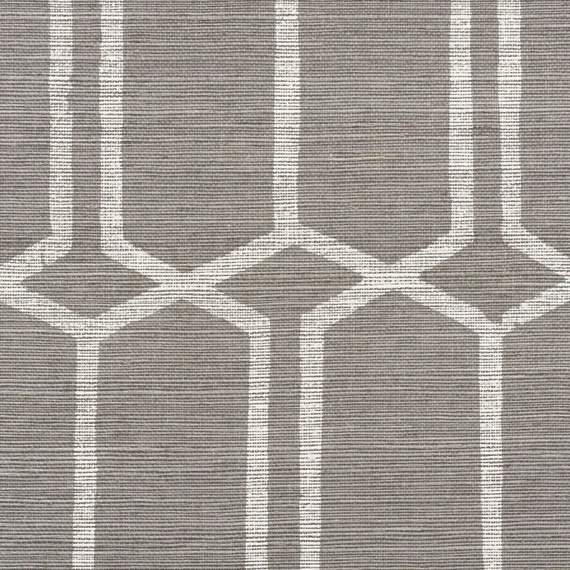MODERN TRELLIS SISAL - CHARCOAL Schumacher Wallpaper | Wallp MODERN TRELLIS SISAL CHARCOAL Schumacher Wallpaper wallpaper - SKU 5010101