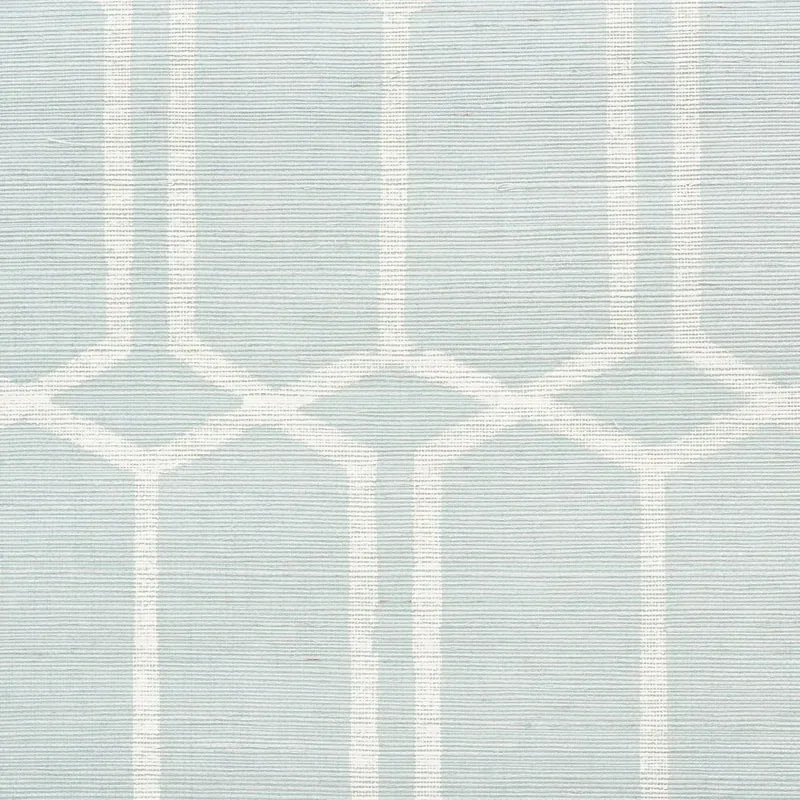 MODERN TRELLIS SISAL SKY Schumacher Wallpaper wallpaper - SKU 5010100