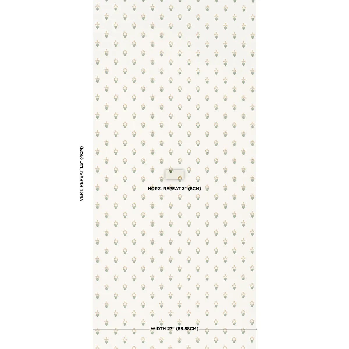 MOIRA HAND PRINT MARIGOLD Schumacher Wallpaper wallpaper - SKU 5017660