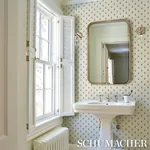 MOIRA HAND PRINT MARIGOLD Schumacher Wallpaper wallpaper - SKU 5017660