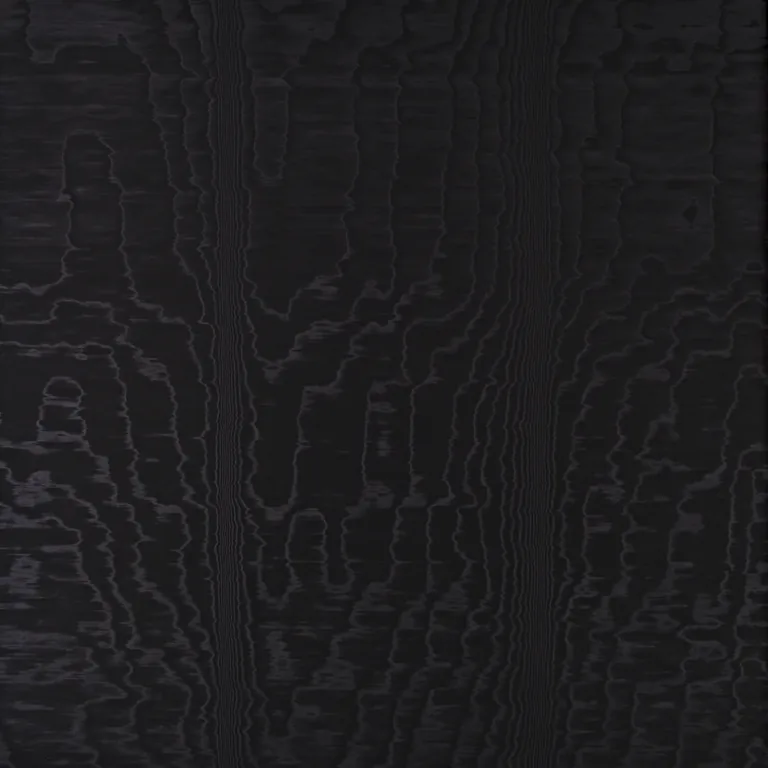 Schumacher MOIRÉ WALLCOVERING wallpaper, color NOIR, SKU 5009673