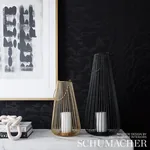 MOIRÉ WALLCOVERING - NOIR Schumacher Wallpaper | Wallpaper T MOIRÉ WALLCOVERING NOIR Schumacher Wallpaper wallpaper - SKU 5009673