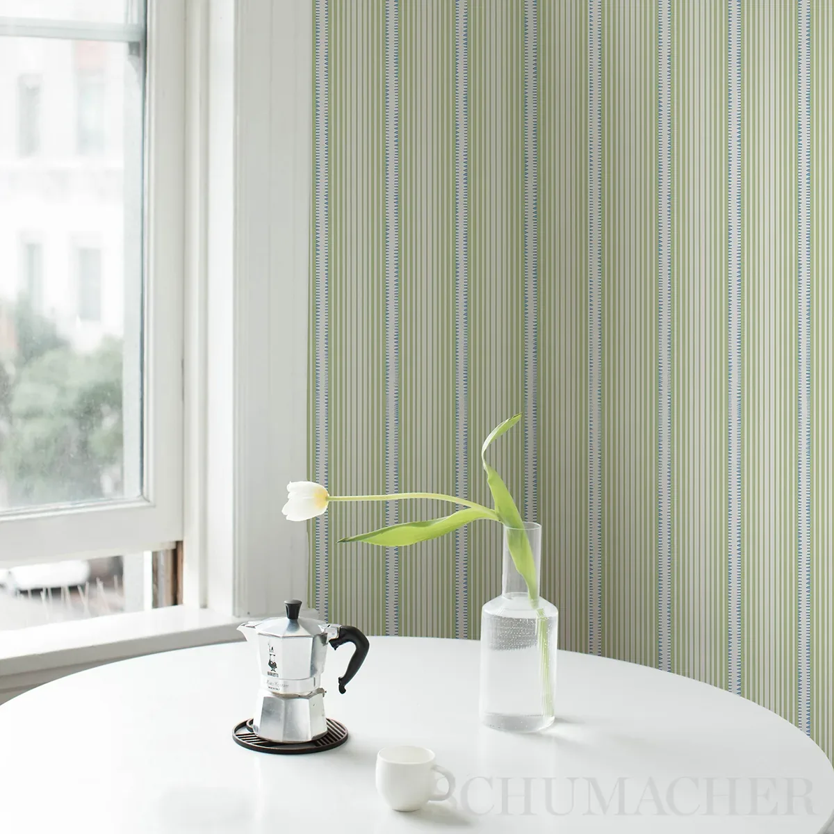 MONCORVO GREEN & BLUE Schumacher Wallpaper wallpaper - SKU 5008105