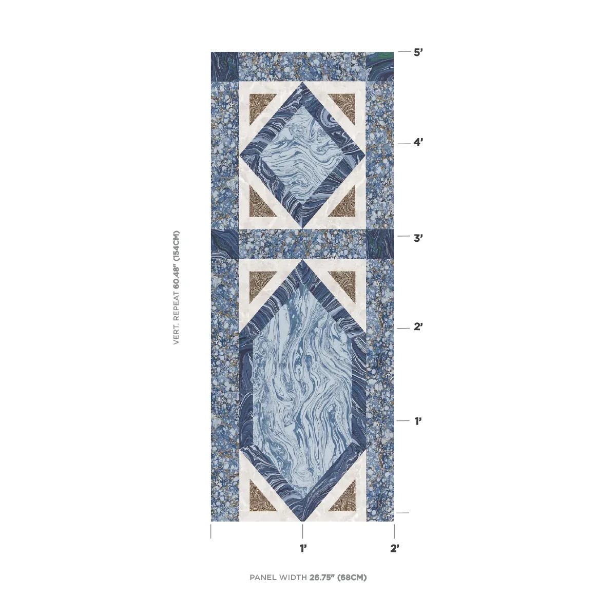 MONGIARDINO - LAPIS Schumacher Wallpaper | Wallpaper Twins MONGIARDINO LAPIS Schumacher Wallpaper wallpaper - SKU 5007071