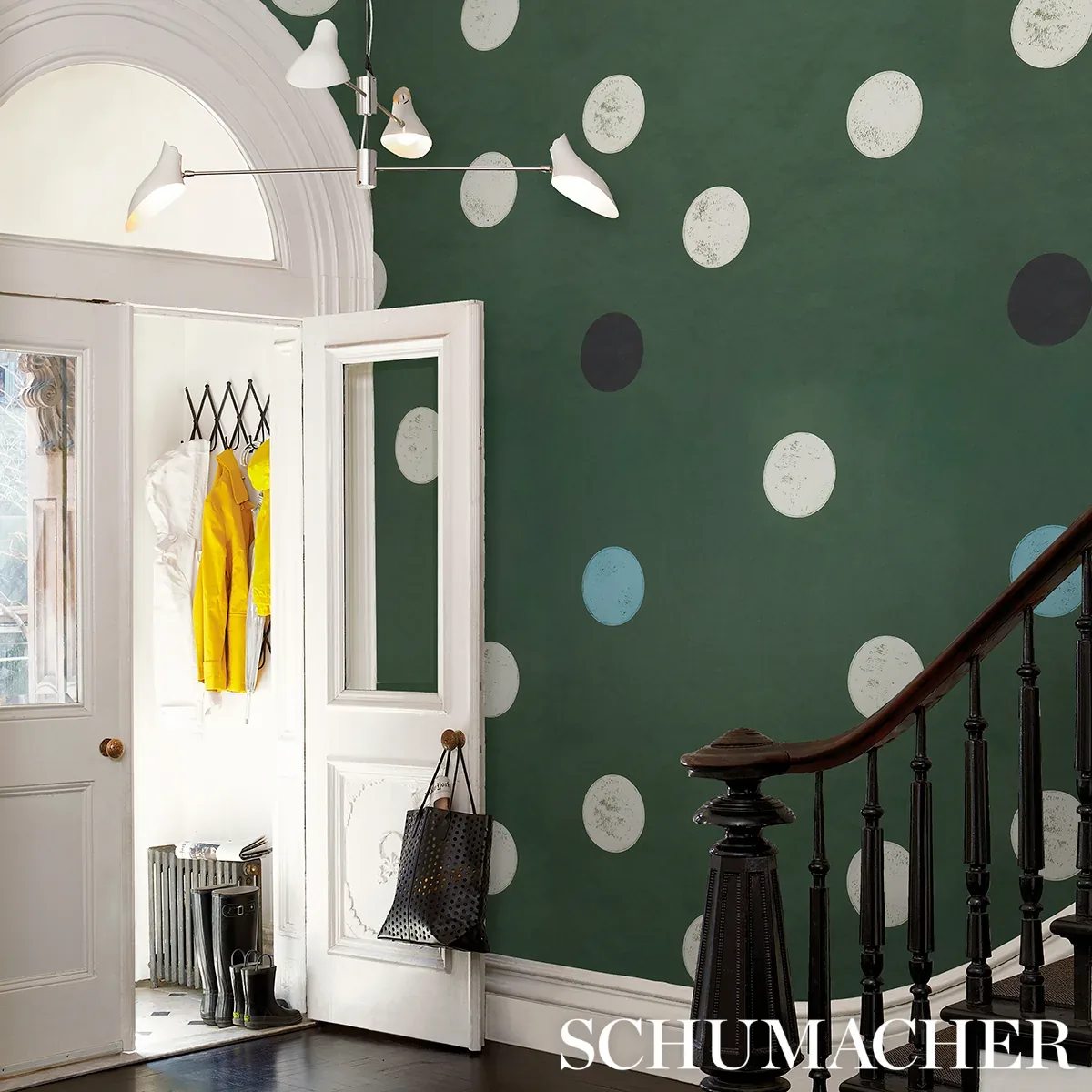 MONTE CARLO DEEP GREEN Schumacher Wallpaper wallpaper - SKU 5015590