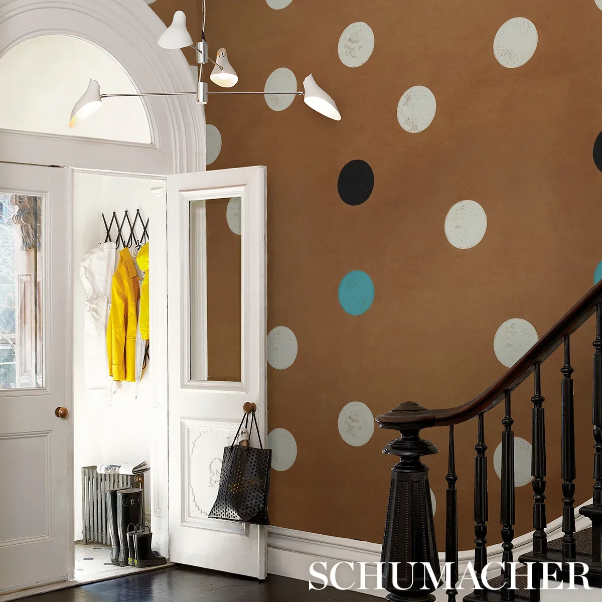 MONTE CARLO EARTHY BROWN Schumacher Wallpaper wallpaper - SKU 5015591
