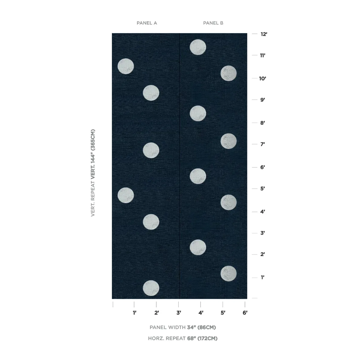 MONTE CARLO SISAL 2 PANEL SET - INDIGO Schumacher Wallpaper MONTE CARLO SISAL 2 PANEL SET INDIGO Schumacher Wallpaper wallpaper - SKU 5016842