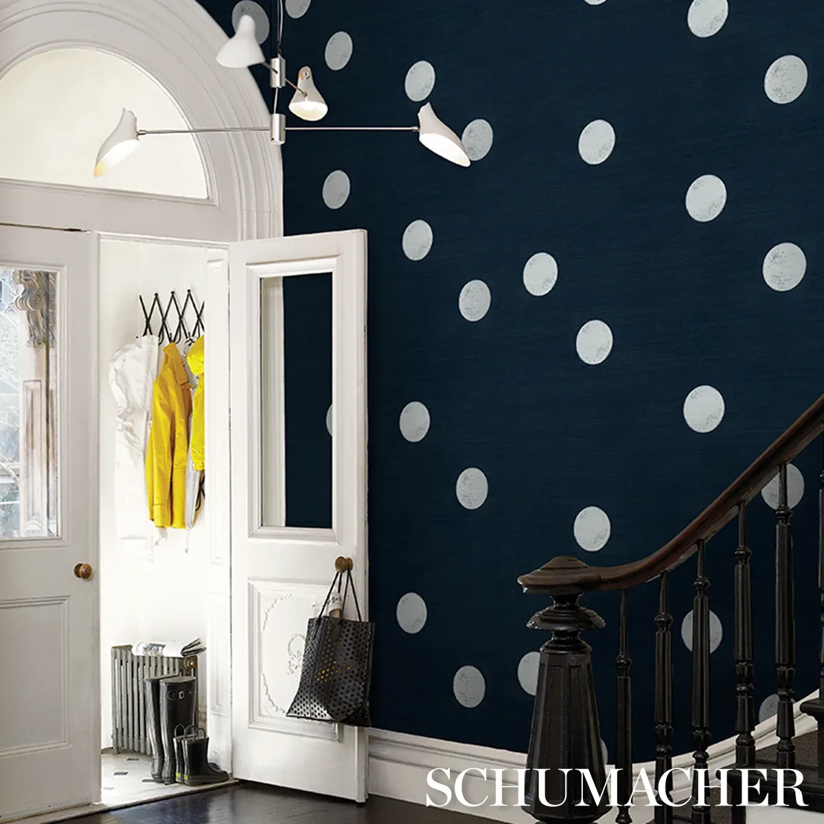 MONTE CARLO SISAL 2 PANEL SET - INDIGO Schumacher Wallpaper MONTE CARLO SISAL 2 PANEL SET INDIGO Schumacher Wallpaper wallpaper - SKU 5016842