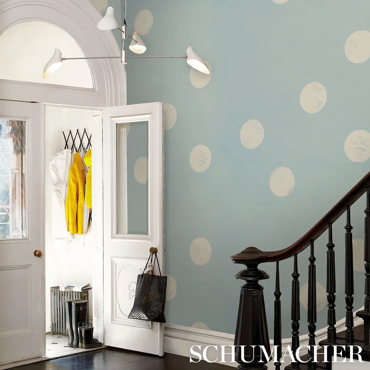 MONTE CARLO SOFT BLUE Schumacher Wallpaper wallpaper - SKU 5015592