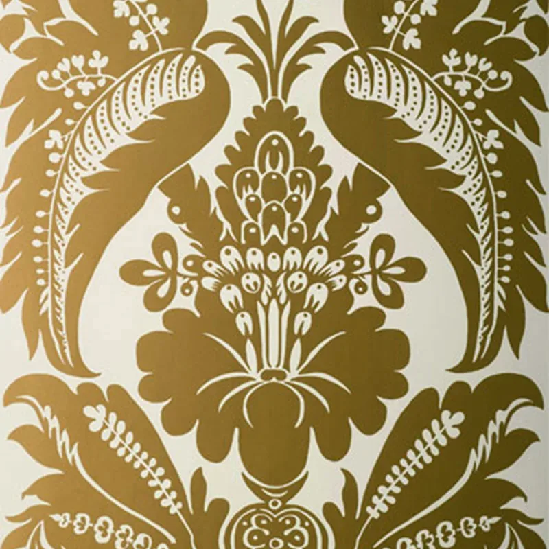MONTEBELLO DAMASK SLATE Schumacher Wallpaper wallpaper - SKU 5003731