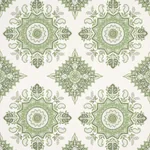 MONTECITO MEDALLION LEAF GREEN Schumacher Wallpaper wallpaper - SKU 5014361